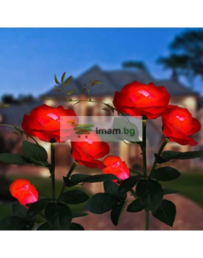 Градинска лед соларна лампа Роза